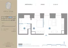 1 pokój, apartament inwestycyjny 31,65 m², parter, oferta nr 6, Oficyna - Apart Hotel, Łódź, Śródmieście, ul. Piotrkowska 56/58