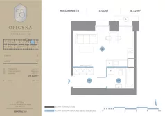 1 pokój, apartament inwestycyjny 28,62 m², piętro 2, oferta nr 16, Oficyna - Apart Hotel, Łódź, Śródmieście, ul. Piotrkowska 56/58