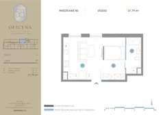 1 pokój, mieszkanie 31,79 m², piętro 4, oferta nr 40, Oficyna, Łódź, Śródmieście, ul. Piotrkowska 56/58