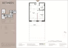 2 pokoje, mieszkanie 32,20 m², parter, oferta nr 2, Between, Łódź, Śródmieście, ul. Dowborczyków 12
