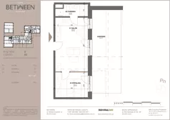 2 pokoje, mieszkanie 34,77 m², parter, oferta nr 61, Between, Łódź, Śródmieście, ul. Dowborczyków 12