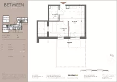 2 pokoje, mieszkanie 37,49 m², piętro 2, oferta nr 79, Between, Łódź, Śródmieście, ul. Dowborczyków 12