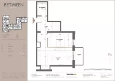 2 pokoje, mieszkanie 52,43 m², piętro 2, oferta nr 22, Between, Łódź, Śródmieście, ul. Dowborczyków 12