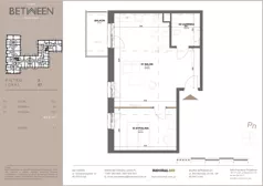 2 pokoje, mieszkanie 49,60 m², piętro 2, oferta nr 87, Between, Łódź, Śródmieście, ul. Dowborczyków 12