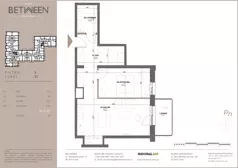 2 pokoje, mieszkanie 52,54 m², piętro 3, oferta nr 35, Between, Łódź, Śródmieście, ul. Dowborczyków 12