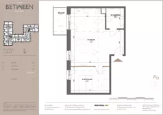 2 pokoje, mieszkanie 49,69 m², piętro 3, oferta nr 99, Between, Łódź, Śródmieście, ul. Dowborczyków 12
