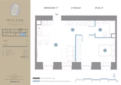 2 pokoje, apartament inwestycyjny 49,06 m², piętro 2, oferta nr 17, Oficyna - Apart Hotel, Łódź, Śródmieście, ul. Piotrkowska 56/58