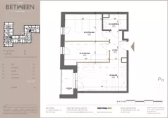 3 pokoje, mieszkanie 51,15 m², piętro 1, oferta nr 9, Between, Łódź, Śródmieście, ul. Dowborczyków 12