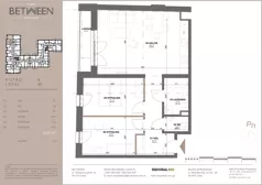 3 pokoje, mieszkanie 66,22 m², piętro 2, oferta nr 17, Between, Łódź, Śródmieście, ul. Dowborczyków 12
