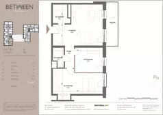 3 pokoje, mieszkanie 71,91 m², piętro 5, oferta nr 57, Between, Łódź, Śródmieście, ul. Dowborczyków 12