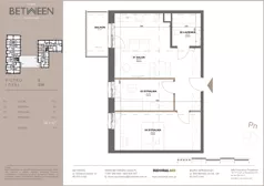 3 pokoje, mieszkanie 56,15 m², piętro 5, oferta nr 114, Between, Łódź, Śródmieście, ul. Dowborczyków 12