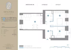 3 pokoje, mieszkanie 57,93 m², piętro 2, oferta nr 58, Oficyna, Łódź, Śródmieście, ul. Piotrkowska 56/58