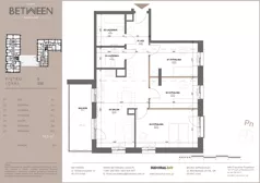 4 pokoje, mieszkanie 76,26 m², piętro 5, oferta nr 116, Between, Łódź, Śródmieście, ul. Dowborczyków 12