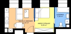 1 pokój, mieszkanie 27,11 m², piętro 1, oferta nr 50, Oficyna, Łódź, Śródmieście, ul. Piotrkowska 56/58