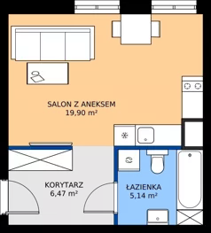 1 pokój, mieszkanie 31,51 m², piętro 4, oferta nr 34, Oficyna, Łódź, Śródmieście, ul. Piotrkowska 56/58