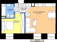 2 pokoje, mieszkanie 46,56 m², piętro 2, oferta nr 55, Oficyna, Łódź, Śródmieście, ul. Piotrkowska 56/58