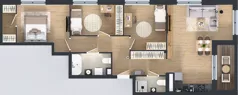 4 pokoje, mieszkanie 82,41 m², piętro 1, oferta nr A2/2, ESSA Kliny, Kraków, Swoszowice, Kliny, ul. Anny Szwed-Śniadowskiej