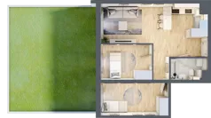 3 pokoje, mieszkanie 50,90 m², parter, oferta nr M5, Prato Park, Kraków, Czyżyny, ul. Na Łąkach