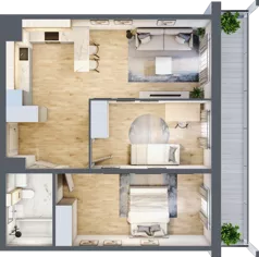 3 pokoje, mieszkanie 61,09 m², piętro 2, oferta nr M99, Prato Park, Kraków, Czyżyny, ul. Na Łąkach