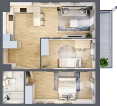 3 pokoje, mieszkanie 61,09 m², piętro 5, oferta nr M150, Prato Park, Kraków, Czyżyny, ul. Na Łąkach