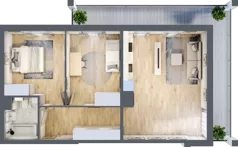3 pokoje, mieszkanie 68,01 m², piętro 3, oferta nr M31, Prato Park, Kraków, Czyżyny, ul. Na Łąkach