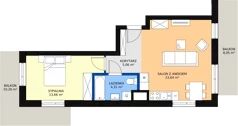 2 pokoje, mieszkanie 46,75 m², piętro 1, oferta nr 92, Podedworze 11, Kraków, Podgórze Duchackie, Piaski Wielkie, ul. Podedworze 11