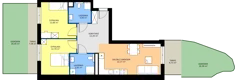 3 pokoje, apartament 70,76 m², parter, oferta nr A2/1, ESSA Kliny, Kraków, Swoszowice, Kliny, ul. Anny Szwed-Śniadowskiej
