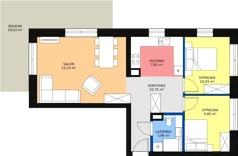 3 pokoje, mieszkanie 65,58 m², piętro 3, oferta nr 37, Biały Port, Toruń, Rybaki, ul. Popiełuszki 4