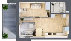 2 pokoje, mieszkanie 37,68 m², piętro 1, oferta nr M5/KL1, Luxury Point, Kielce, Centrum, al. Solidarności