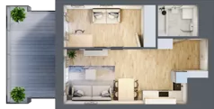 2 pokoje, mieszkanie 38,51 m², piętro 1, oferta nr M6/KL2, Luxury Point, Kielce, Centrum, al. Solidarności