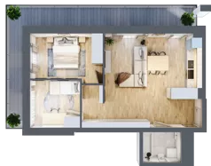 3 pokoje, mieszkanie 57,58 m², piętro 1, oferta nr M7/KL1, Luxury Point, Kielce, Centrum, al. Solidarności