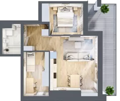 3 pokoje, mieszkanie 52,97 m², piętro 1, oferta nr M8/KL1, Luxury Point, Kielce, Centrum, al. Solidarności