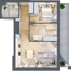 3 pokoje, mieszkanie 59,23 m², piętro 2, oferta nr M11/KL2, Luxury Point, Kielce, Centrum, al. Solidarności