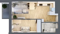 2 pokoje, mieszkanie 39,46 m², piętro 2, oferta nr M13/KL2, Luxury Point, Kielce, Centrum, al. Solidarności