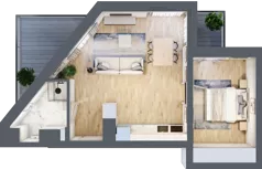 2 pokoje, mieszkanie 46,00 m², piętro 10, oferta nr M78/KL2, Luxury Point, Kielce, Centrum, al. Solidarności