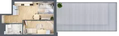 2 pokoje, mieszkanie 37,76 m², piętro 1, oferta nr M2/KL4, Luxury Point, Kielce, Centrum, al. Solidarności