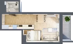 1 pokój, mieszkanie 30,99 m², piętro 5, oferta nr M25/KL3, Luxury Point, Kielce, Centrum, al. Solidarności