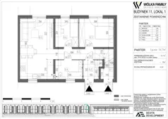 3 pokoje, mieszkanie 54,77 m², parter, oferta nr 11 lokal 1, Wólka Family, Wólka Kosowska, ul. Nadrzeczna