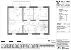 3 pokoje, mieszkanie 57,63 m², piętro 1, oferta nr 11 lokal 2, Wólka Family, Wólka Kosowska, ul. Nadrzeczna