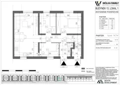 3 pokoje, mieszkanie 54,77 m², parter, oferta nr 13 lokal 1, Wólka Family, Wólka Kosowska, ul. Nadrzeczna