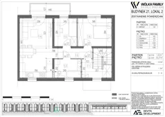 3 pokoje, mieszkanie 57,63 m², piętro 1, oferta nr 21 lokal 2, Wólka Family, Wólka Kosowska, ul. Nadrzeczna