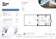 2 pokoje, mieszkanie 37,12 m², piętro 1, oferta nr C.3.1.M7, Nowe Promenady 2, Wrocław, Kleczków, Psie Pole, ul. Czesława Miłosza/Jana Czochralskiego