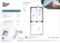 2 pokoje, mieszkanie 37,12 m², piętro 1, oferta nr C.3.1.M7, Nowe Promenady 2, Wrocław, Kleczków, Psie Pole, ul. Czesława Miłosza/Jana Czochralskiego