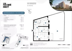 3 pokoje, mieszkanie 52,29 m², piętro 4, oferta nr C.1.4.M42, Nowe Promenady 2, Wrocław, Kleczków, Psie Pole, ul. Czesława Miłosza/Jana Czochralskiego
