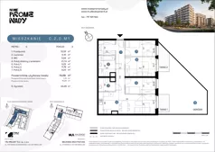 4 pokoje, mieszkanie 74,69 m², parter, oferta nr C.2.0.M1, Nowe Promenady 2, Wrocław, Kleczków, Psie Pole, ul. Czesława Miłosza/Jana Czochralskiego