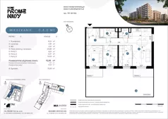 4 pokoje, mieszkanie 72,83 m², parter, oferta nr C.3.0.M1, Nowe Promenady 2, Wrocław, Kleczków, Psie Pole, ul. Czesława Miłosza/Jana Czochralskiego