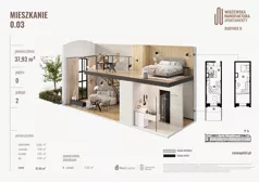 2 pokoje, apartament 37,93 m², parter, oferta nr B.00.03., Wima Apartments, Łódź, Widzew, Stary Widzew, al. Piłsudskiego 135