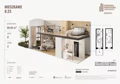 2 pokoje, mieszkanie 39,49 m², parter, oferta nr B.00.23., Wima Apartments, Łódź, Widzew, Stary Widzew, al. Piłsudskiego 135