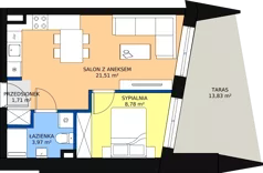 2 pokoje, apartament 35,97 m², piętro 1, oferta nr B10, Nowa Palmiarnia, Polanica-Zdrój, ul. Zdrojowa