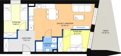 3 pokoje, apartament 55,40 m², piętro 1, oferta nr C05, Nowa Palmiarnia, Polanica-Zdrój, ul. Zdrojowa